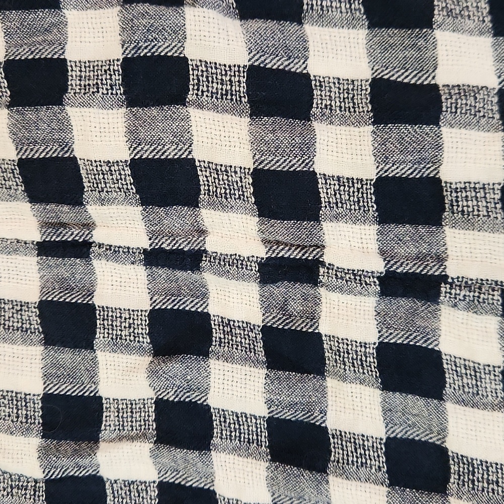 Time And Tru Navy Blue Check Tank Top - Picture 2 of 4